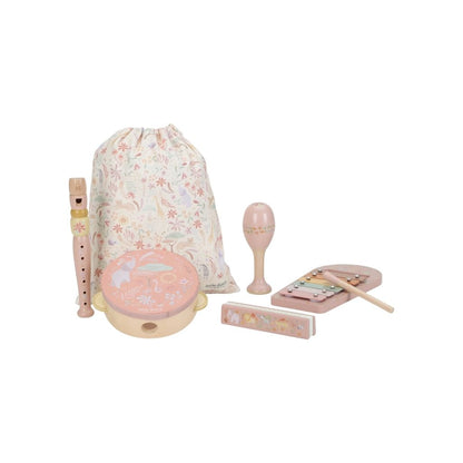 Little Dutch Houten Muziekset Safari Friends Roze