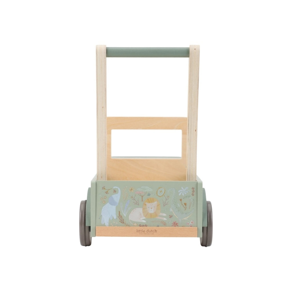 Little Dutch Loopwagen Safari Friends Groen