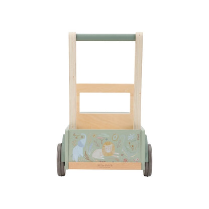 Little Dutch Loopwagen Safari Friends Groen