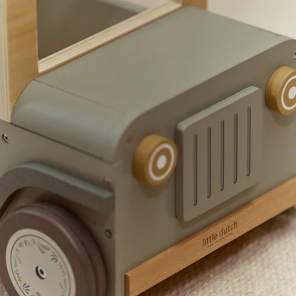 Little Dutch Loopwagen Safari Friends Groen