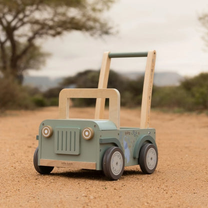 Little Dutch Loopwagen Safari Friends Groen