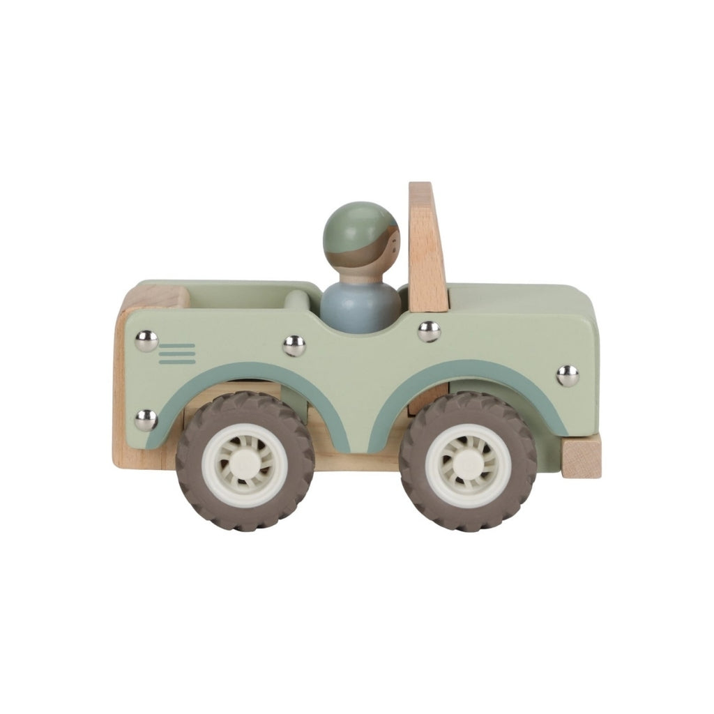 Little Dutch Houten Safari Jeep Safari Friends Groen