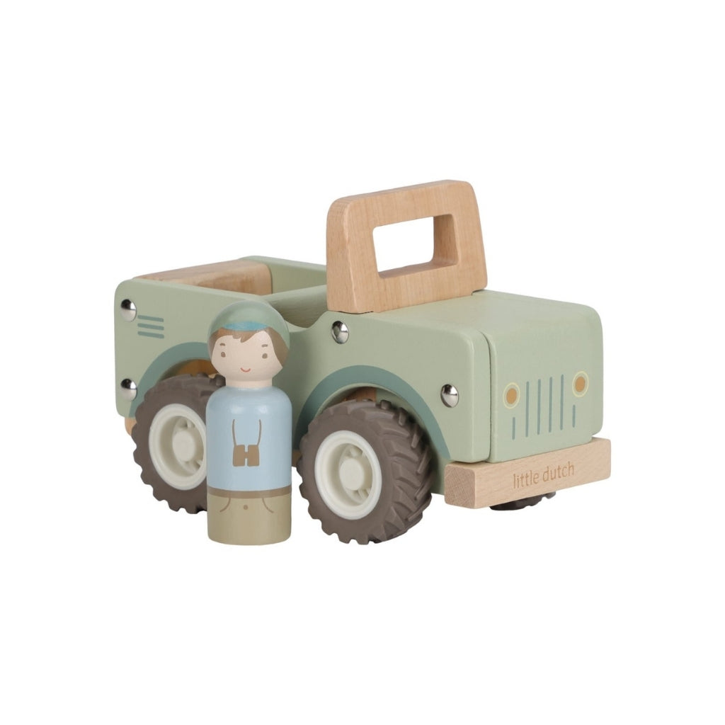 Little Dutch Houten Safari Jeep Safari Friends Groen