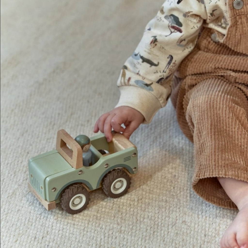 Little Dutch Houten Safari Jeep Safari Friends Groen