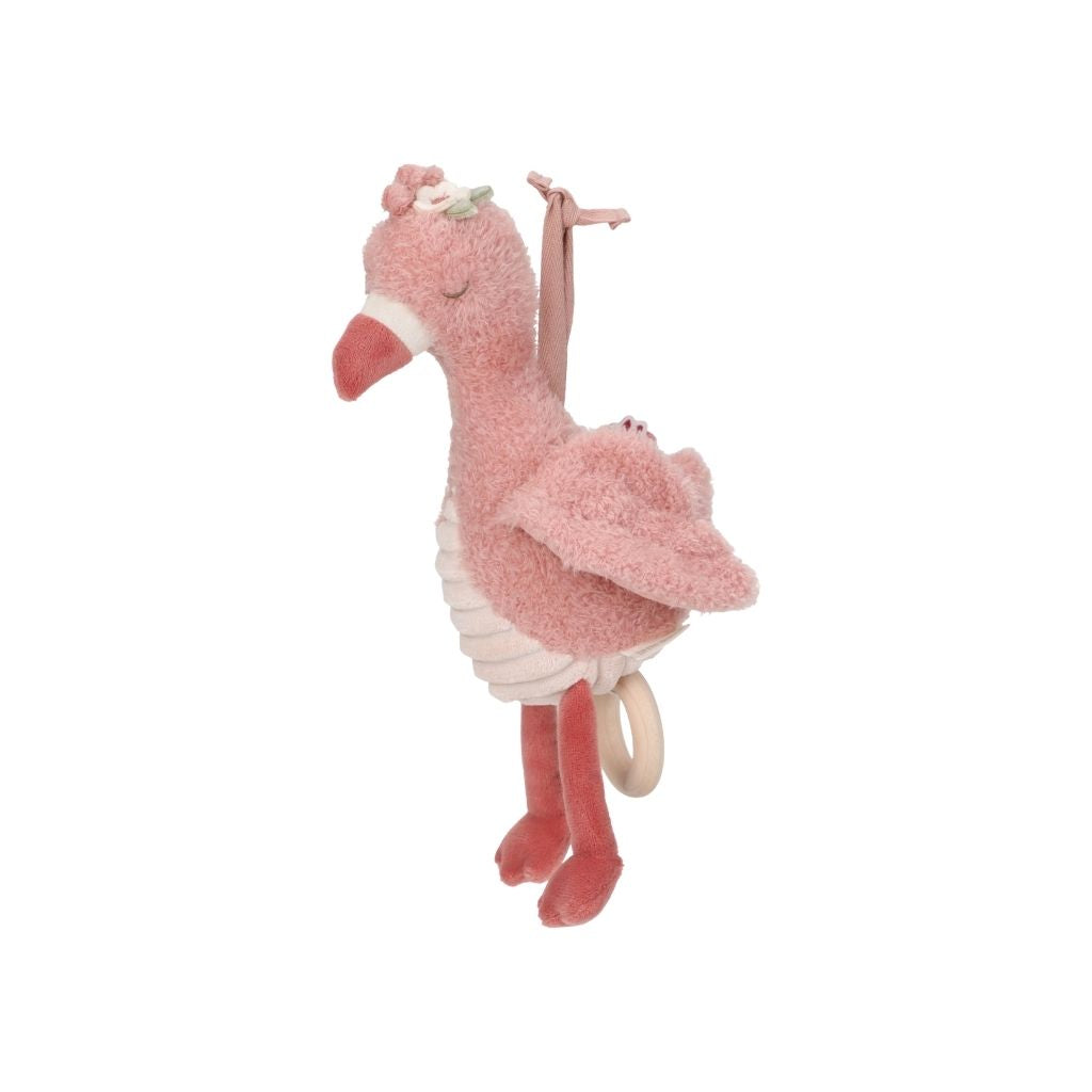Little Dutch Jouet Musical à Tirette  Safari Friends Flamant Rose