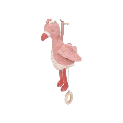 Little Dutch Jouet Musical à Tirette  Safari Friends Flamant Rose