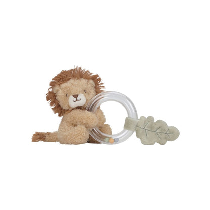 Little Dutch Ring Rammelaar Safari Friends Leeuw Beige
