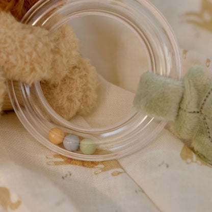 Little Dutch Ring Rammelaar Safari Friends Leeuw Beige