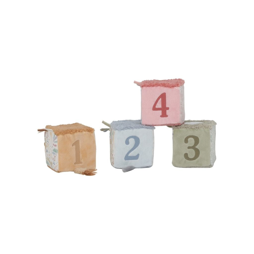 Little Dutch  Blocs en Tissu Safari Friends Multi - 4 Pièces