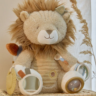 Little Dutch Peluche d'activité Safari Friends Lion Beige 