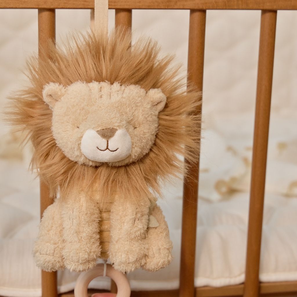 Little Dutch Jouet Musical à Tirette Safari Friends Lion Beige 