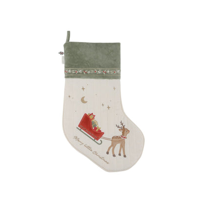 Little Dutch Kerstsok Groen / Ecru