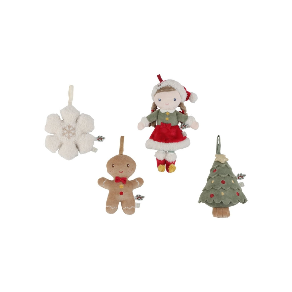 Little Dutch Kersthangers Rosa Multi - 4 Stuks