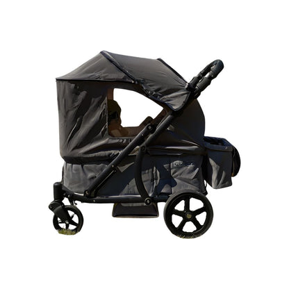 Pronto Stroller Bolderkar Space Grey + Bekerhouder + Opberghoes + Zonnescherm + Tray + Secret Storage Box