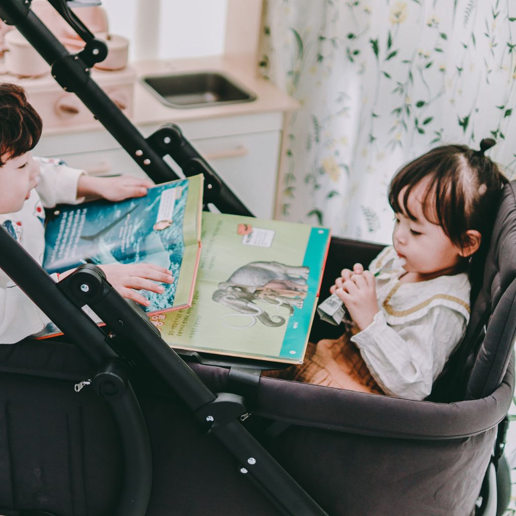 Pronto Stroller Bolderkar Space Grey + Bekerhouder + Opberghoes + Zonnescherm + Tray + Secret Storage Box