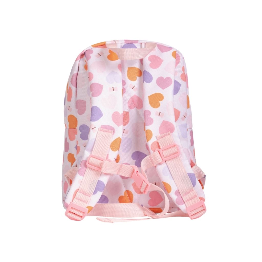 A Little Lovely Company Kleine Rugzak Hearts Roze