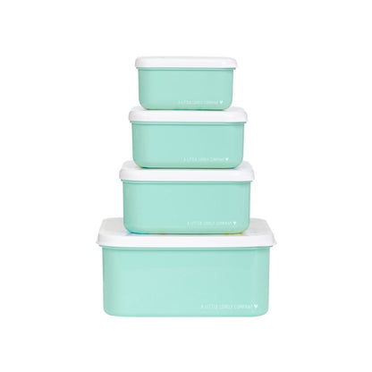 A Little Lovely Company Lunch & Snack Box Set Jungle – 4 stuks