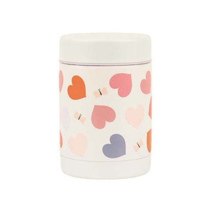 A Little Lovely Company  Isothermisch Bewaarpotje Hearts Roze