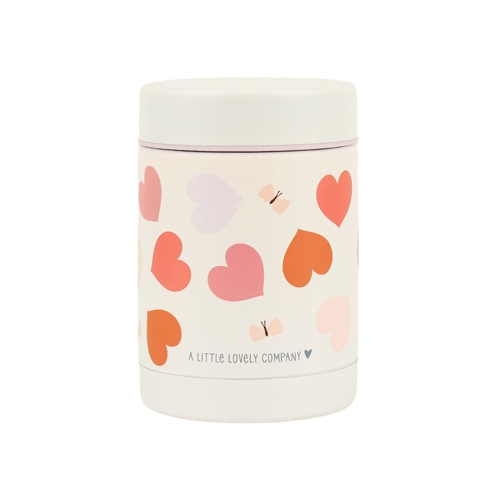 A Little Lovely Company  Isothermisch Bewaarpotje Hearts Roze