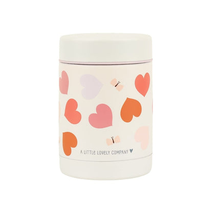A Little Lovely Company  Isothermisch Bewaarpotje Hearts Roze