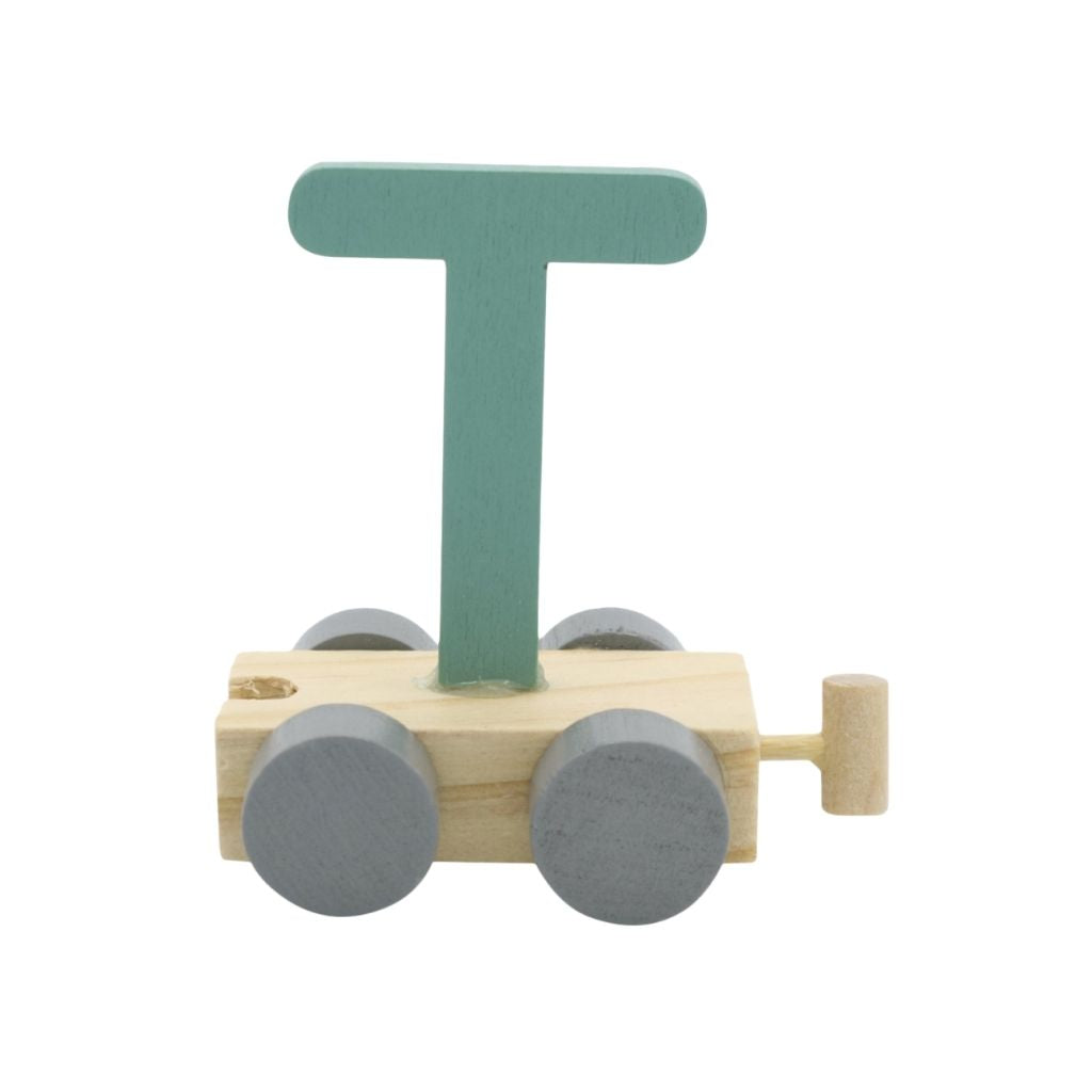 JEP! Treinletter T Green Hout