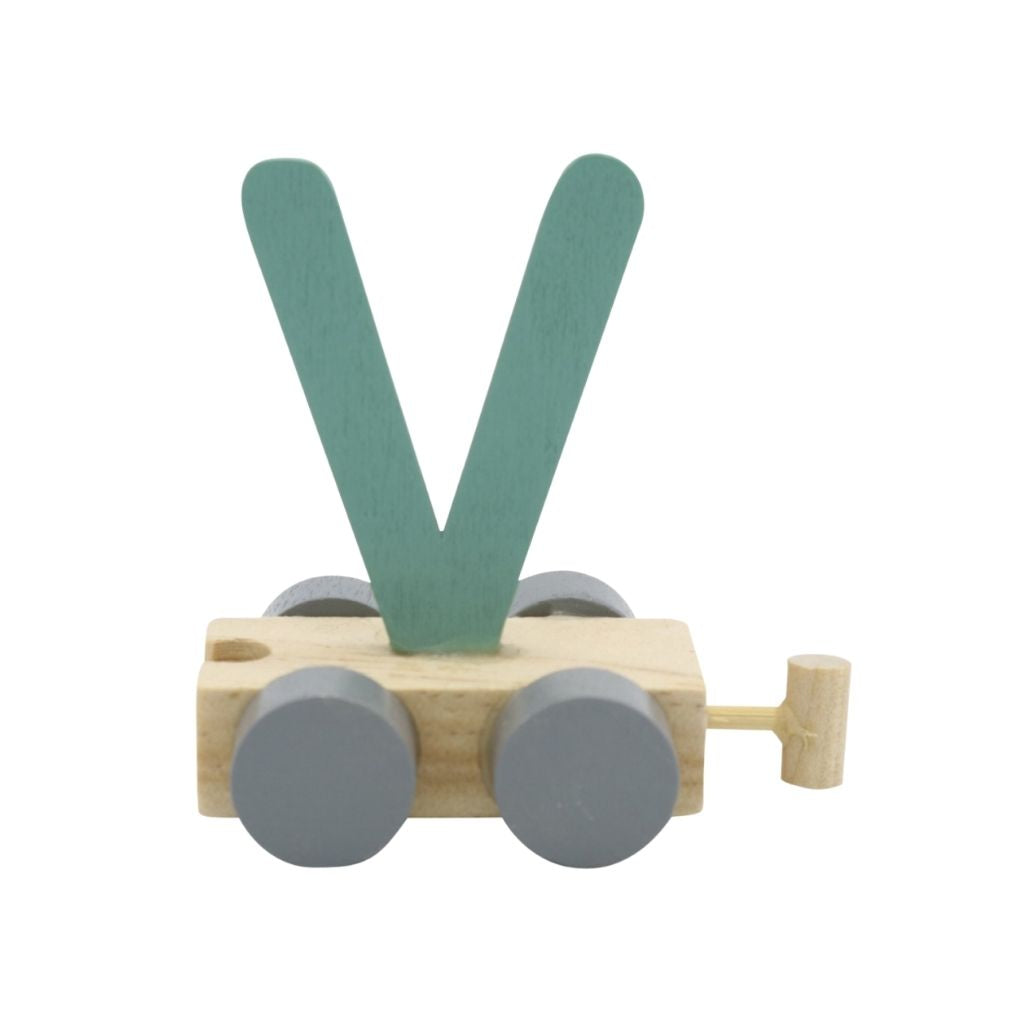 JEP! Treinletter V Green Hout
