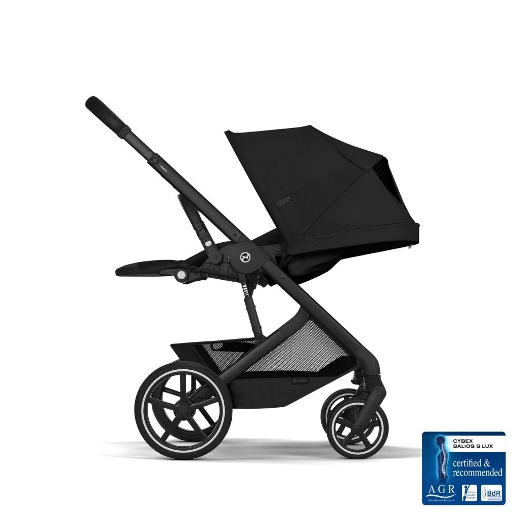 Cybex Poussette Balios S Lux + Nacelle Pliable Moon Black