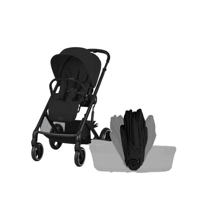 Cybex Poussette Balios S Lux + Nacelle Pliable Moon Black