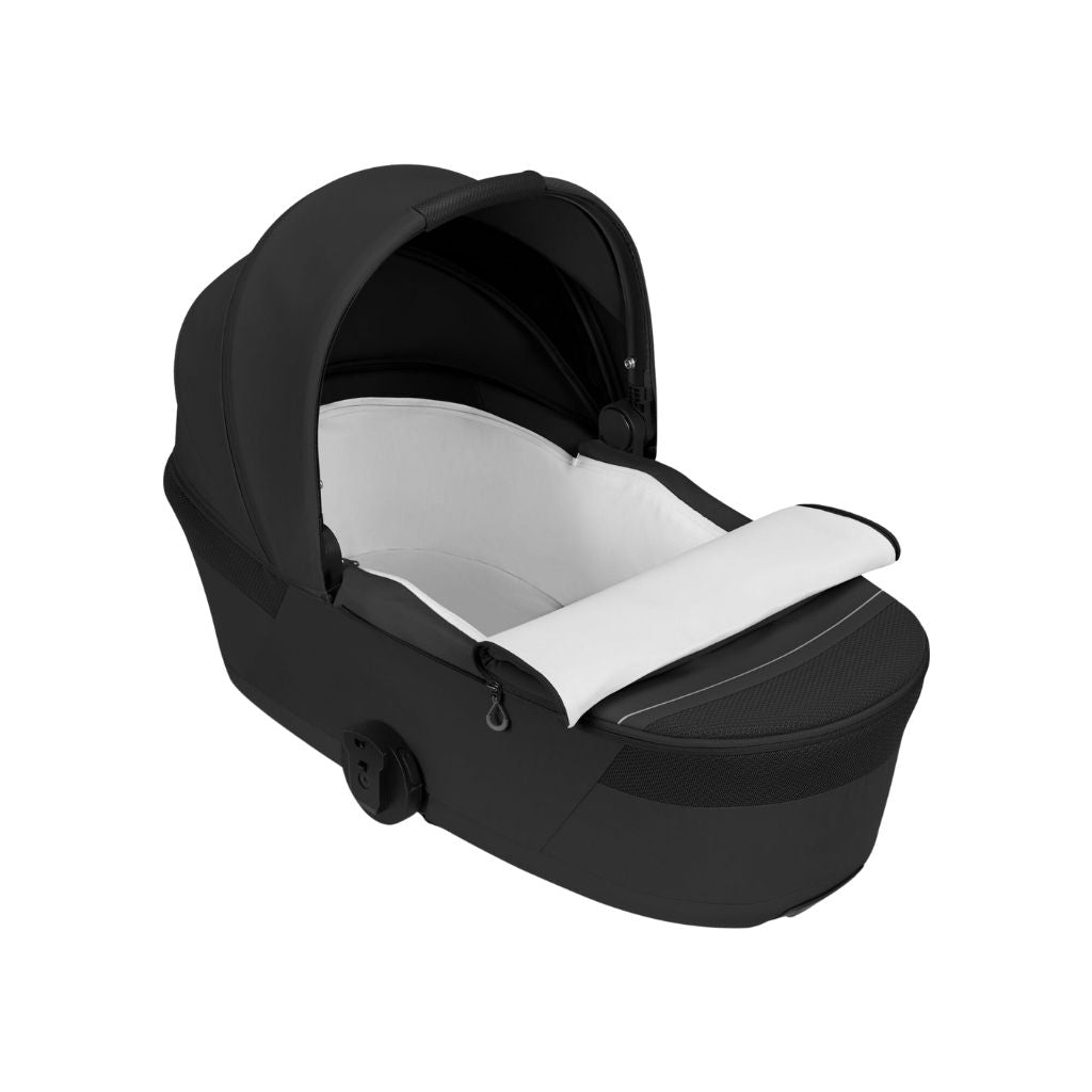 Cybex 2 en 1 Poussette Talos S Lux Moon Black + Nacelle Pliante Moon Black (Onderstel Black)