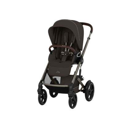 Cybex 2 en 1 Poussette Talos S Lux Chocolate Brown + Nacelle Pliante Chocolate Brown (Châssis Taupe)