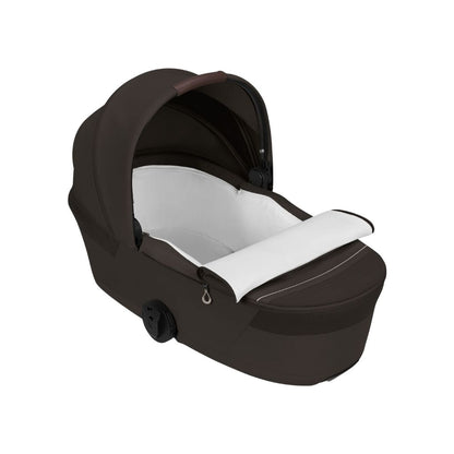 Cybex 2 en 1 Poussette Talos S Lux Chocolate Brown + Nacelle Pliante Chocolate Brown (Châssis Taupe)