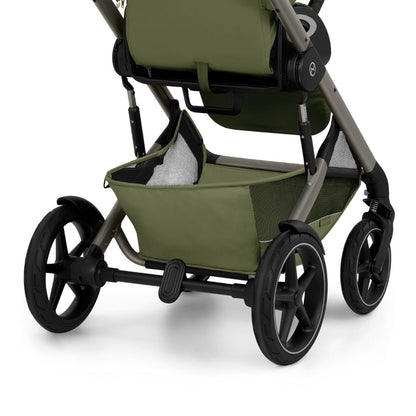 Cybex 2 en 1 Poussette Talos S Lux Moss Green + Nacelle Pliante Moss Green (Châssis Taupe) 