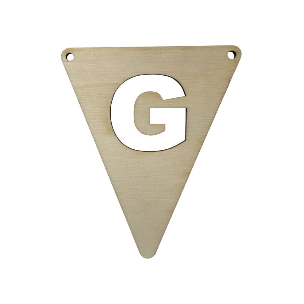JEP! Petit Drapeau En Forme De Lettre G Wood 