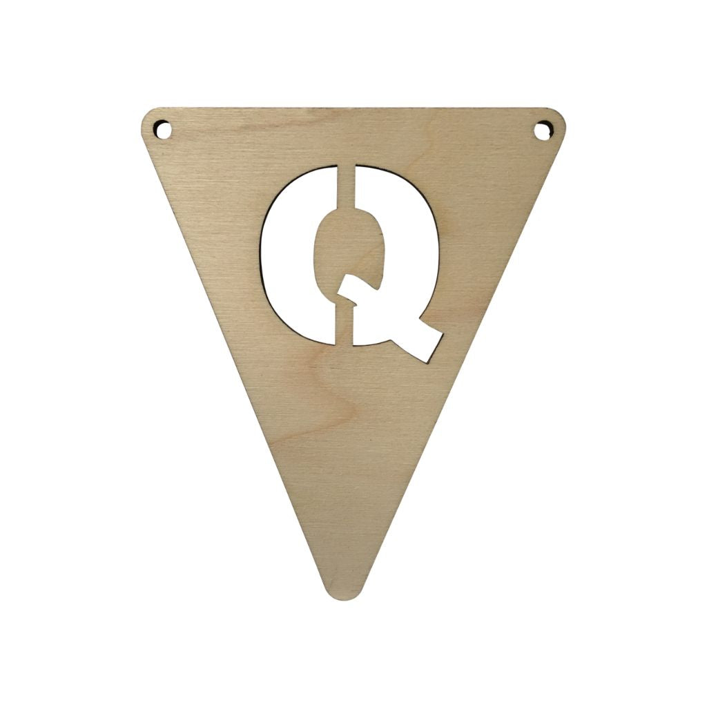 JEP! Lettervlagje Q Wood