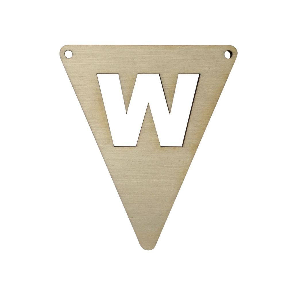 JEP! Petit Drapeau En Forme De Lettre W Wood 