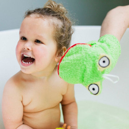 Isabelle Laurier Gant De Toilette Grenouille En Coton