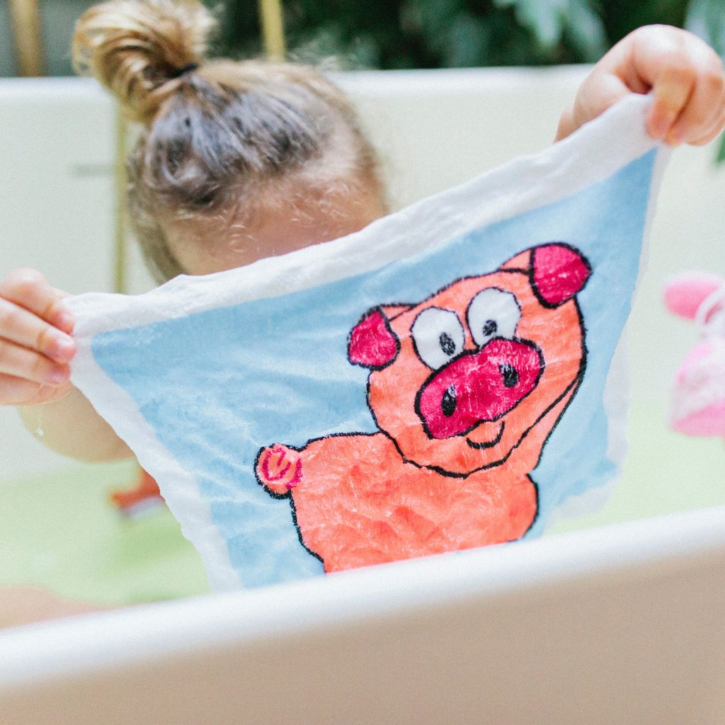 Isabelle Laurier Petite Serviette Magique Cochon