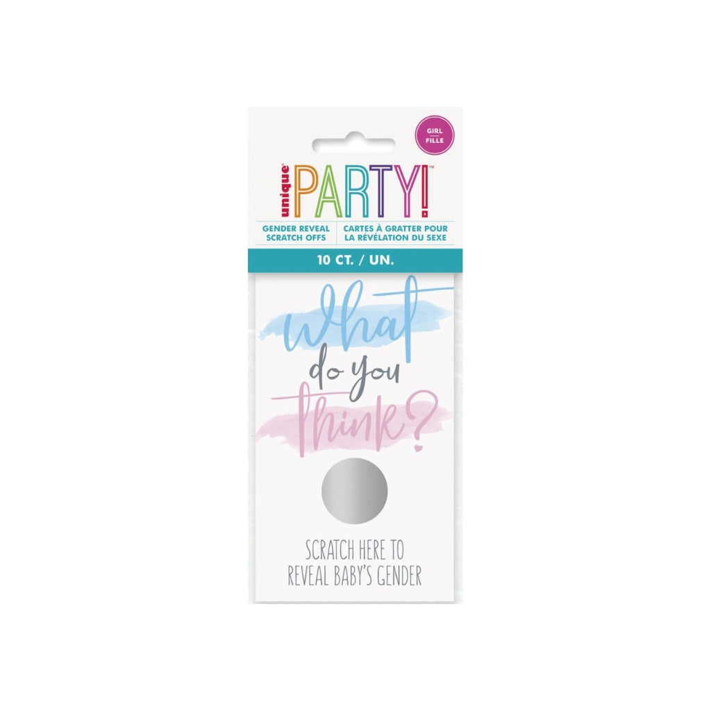 HAZA Witbaard Cartes à Gratter Gender Reveal GIRL - 10 Pièces