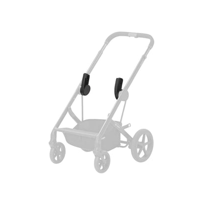 Cybex 3-en-1 Poussette Balios S Lux Moon Black + Nacelle Moon Black + Siège Auto Portable Groupe 0+ Cloud G3 Black 