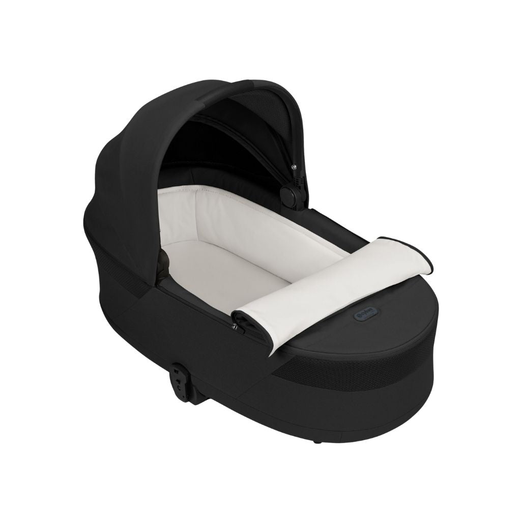 Cybex 3-en-1 Poussette Balios S Lux Moon Black + Nacelle Moon Black + Siège Auto Portable Groupe 0+ Cloud G3 Black 