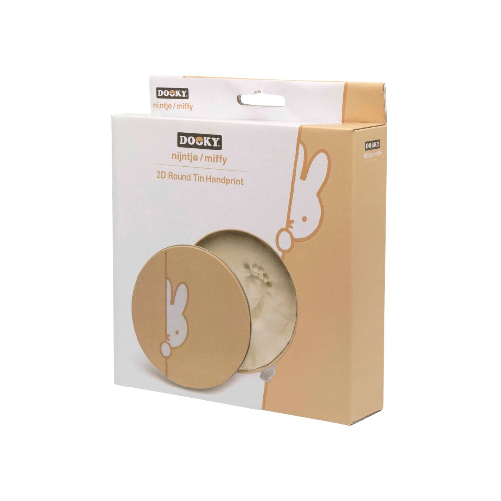 Dooky Handafdruk Nijntje Round Shape Tin Beige