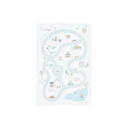 Play and Go Tiloo village Tapis de jeu avec pièces de puzzle, storage box, and mini house