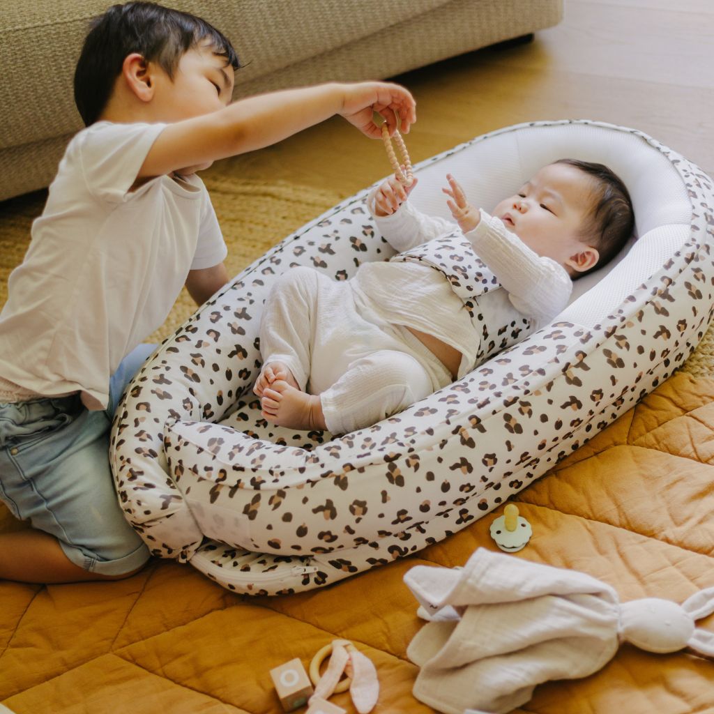 Doomoo Babynestje Cocoon Leopard Cream