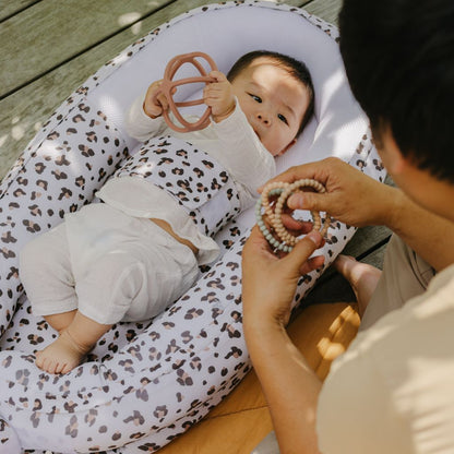 Doomoo Babynestje Cocoon Leopard Cream