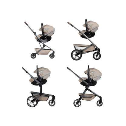 Joolz Draagbare Autostoel Maxi-Cosi Pebble Slide Pro Groep 0+ Sandy Taupe