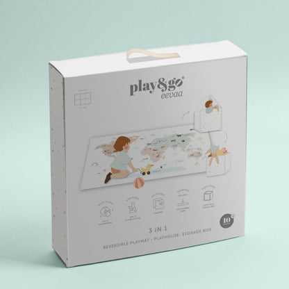 Play&Go Puzzelmat Worldmap Multi – 6 Stuks