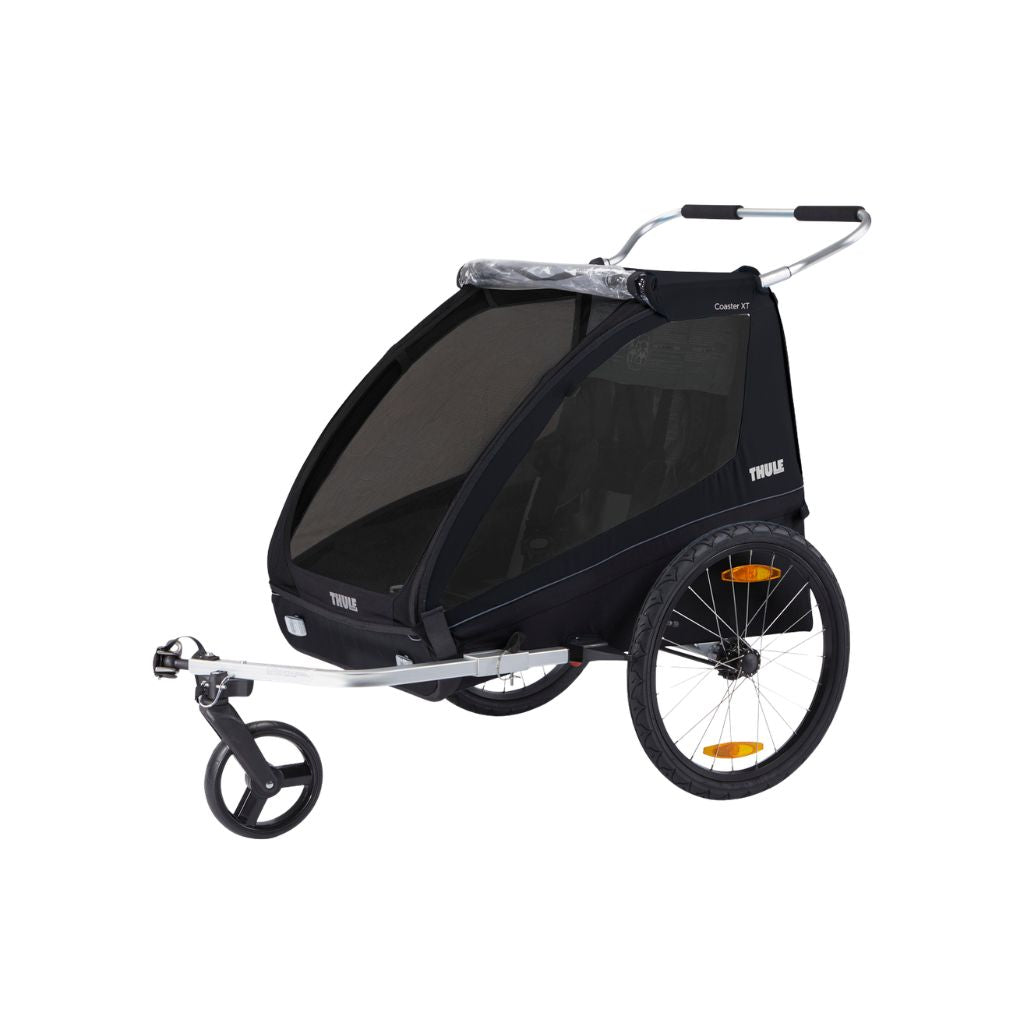 Thule Fietskar Coaster XT Black + Regenhoes