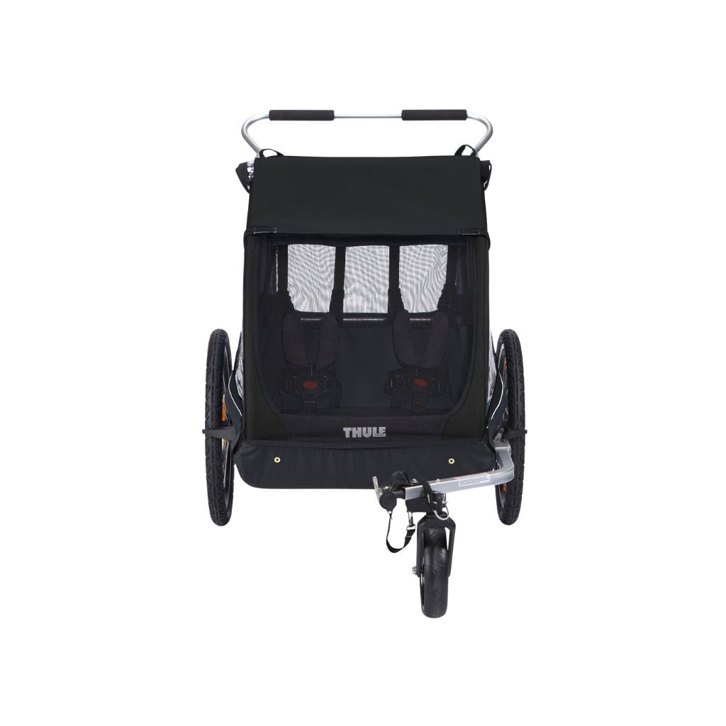 Thule Fietskar Coaster XT Black + Regenhoes