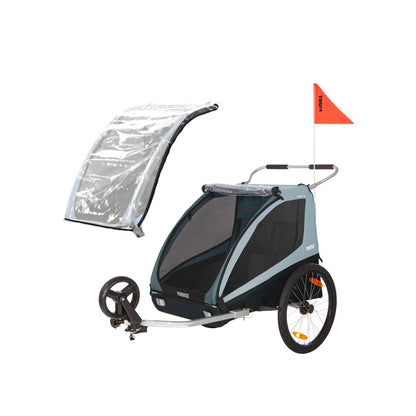 Thule Remorque à Vélo Coaster XT Blue + Housse de pluie