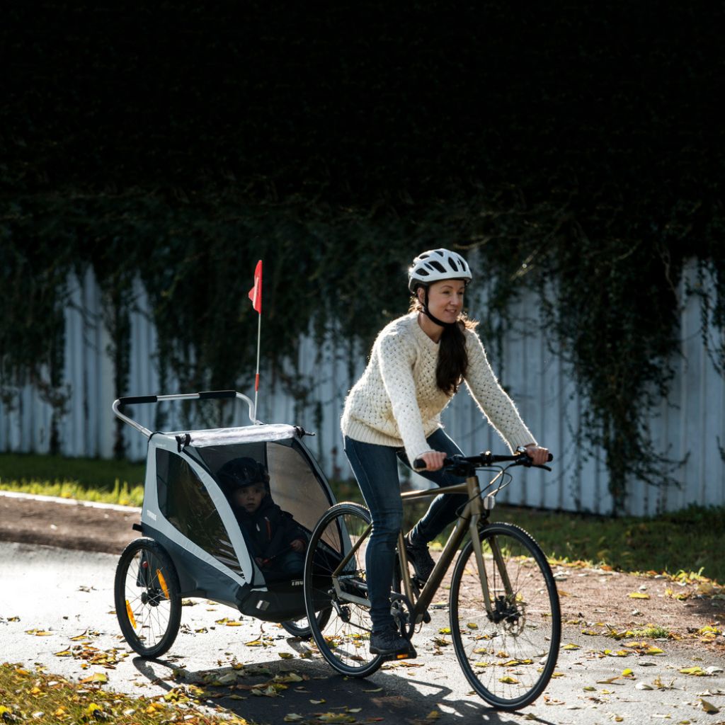 Thule Remorque à Vélo Coaster XT Blue + Housse de pluie